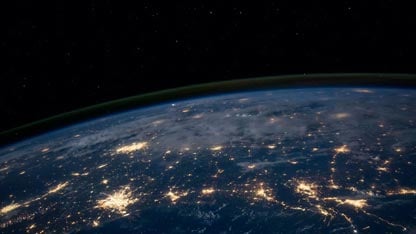 View of the earth from space